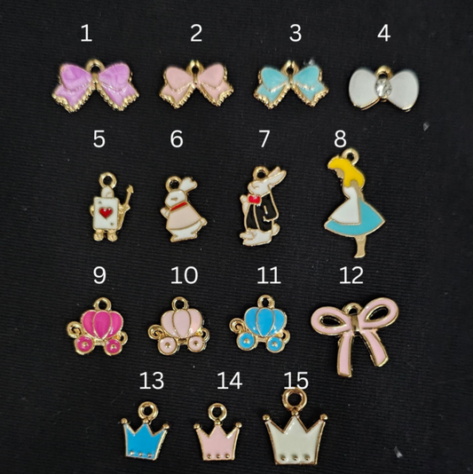 Princess and Bows Charms