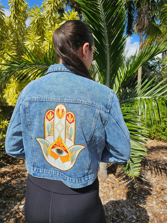 Hamsa Jacket Rhinestones,